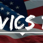 A Brief Civic Lesson civics 101 text overlay on the US flag